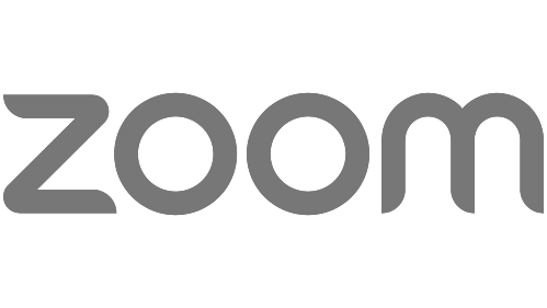 Logo de Zoom, plataforma líder de videoconferencias.